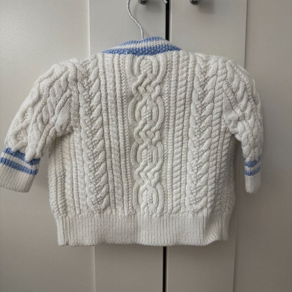 Ralph Lauren Baby Boy Cable Knit Cardigan Sweater - Picture 2 of 3